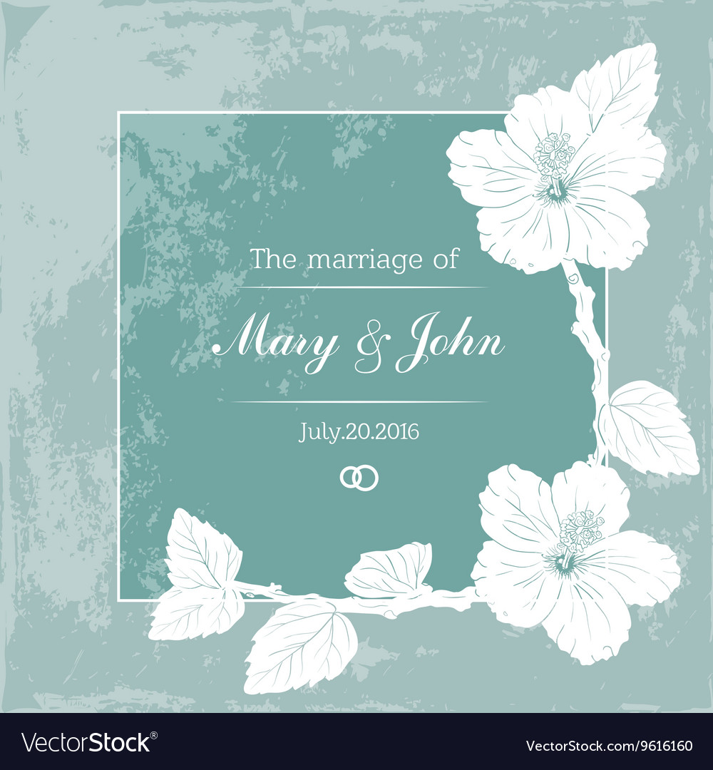 Marriage design template with custom names