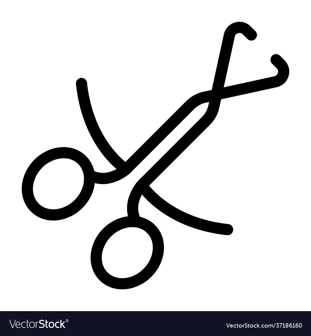 Medical forceps Royalty Free Vector Image - VectorStock