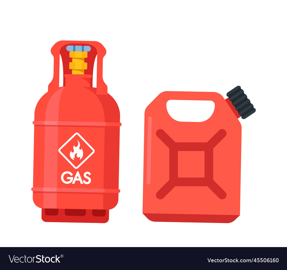 Red balloon and canister with diesel explosive