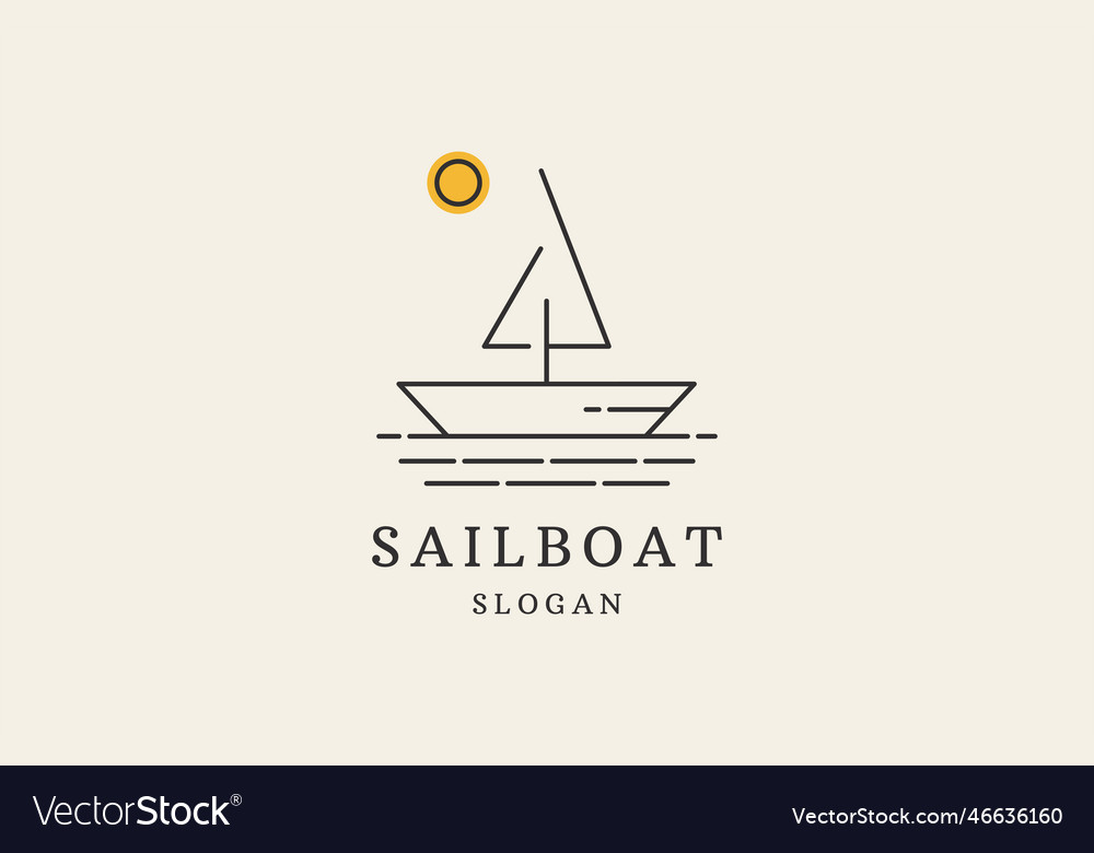 Sailboat Royalty Free Vector Image - VectorStock