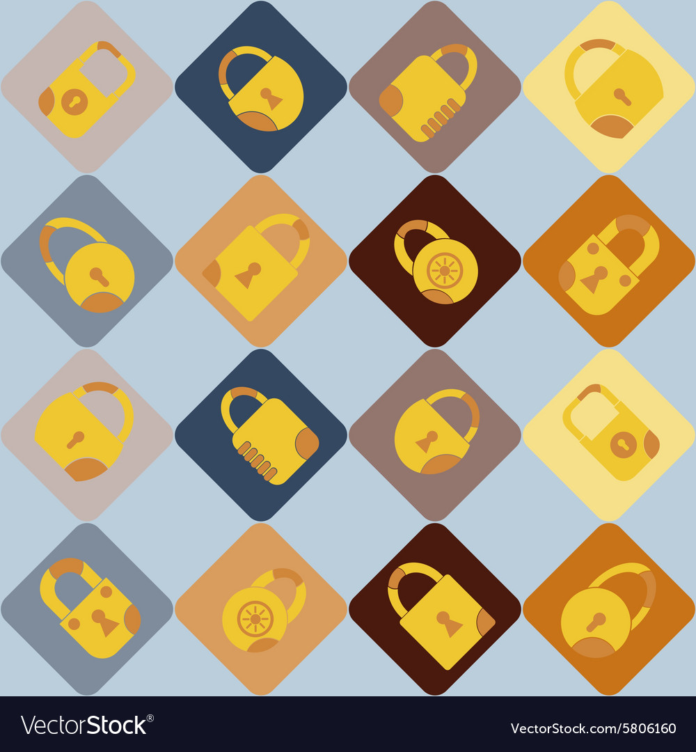 Seamless background with locks