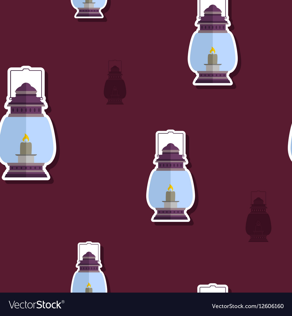 Seamless pattern with lanterns