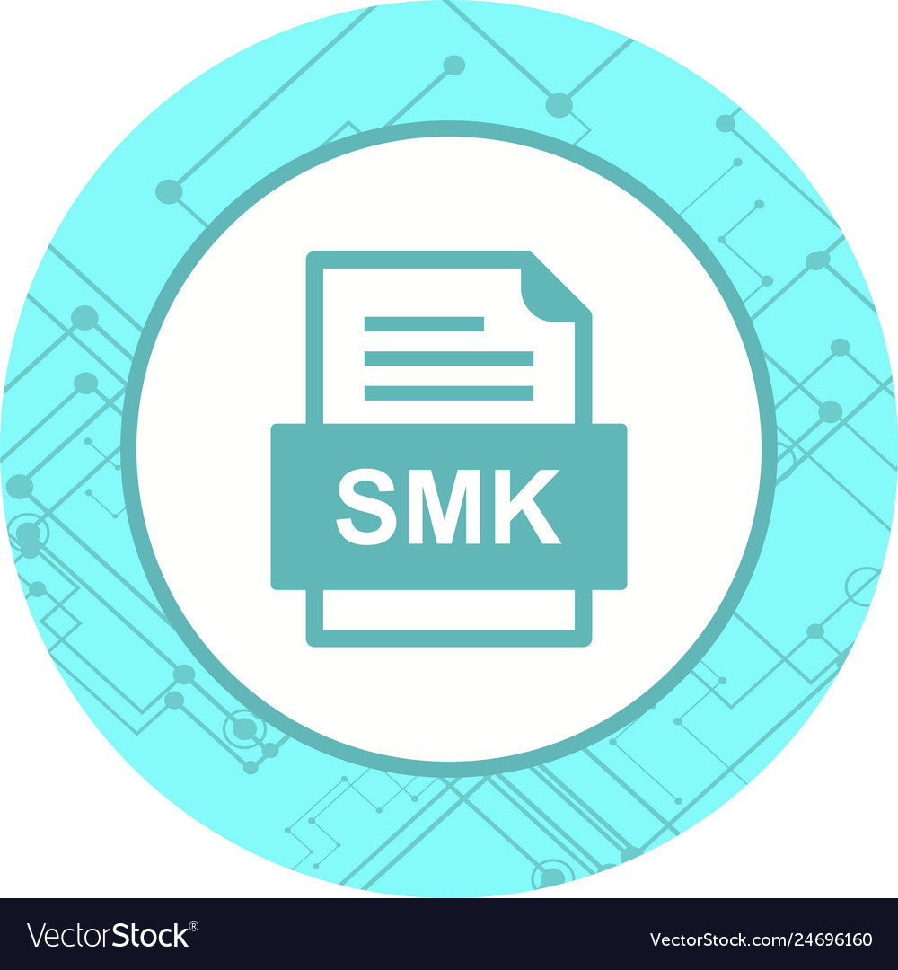 Smk file document icon Royalty Free Vector Image