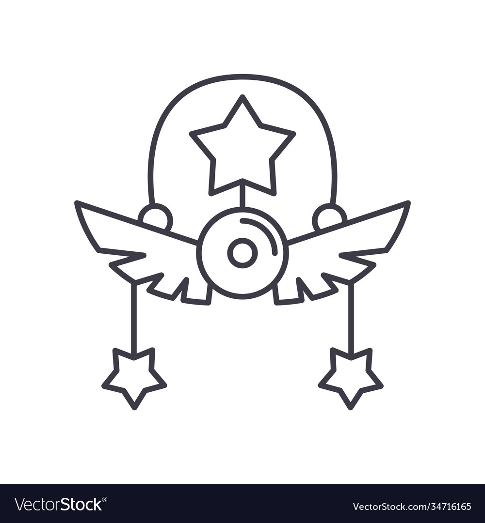 Accessorie icon linear isolated vector image Accessorie icon linear isolated