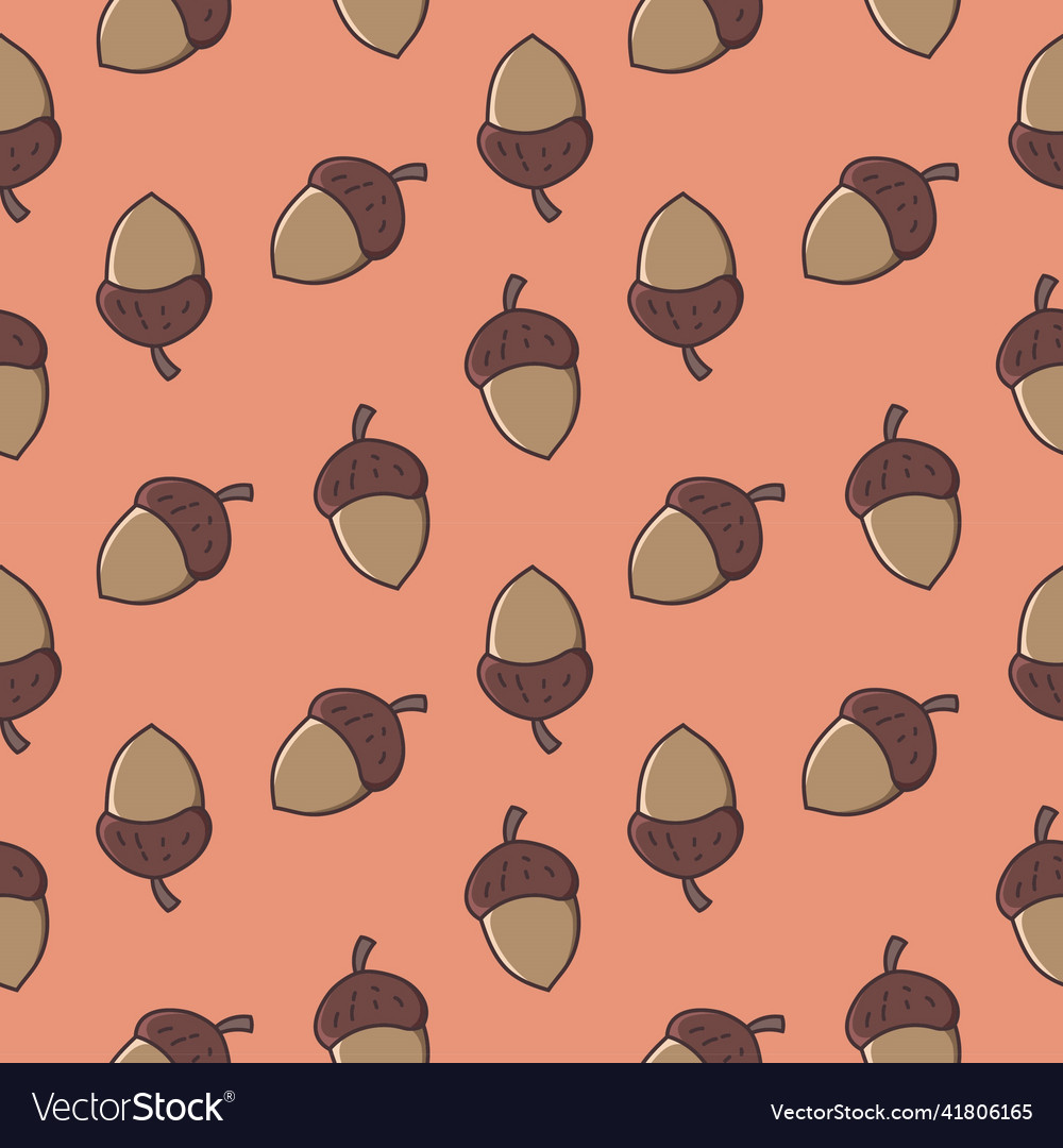Acorn pattern Vector Image Acorn pattern