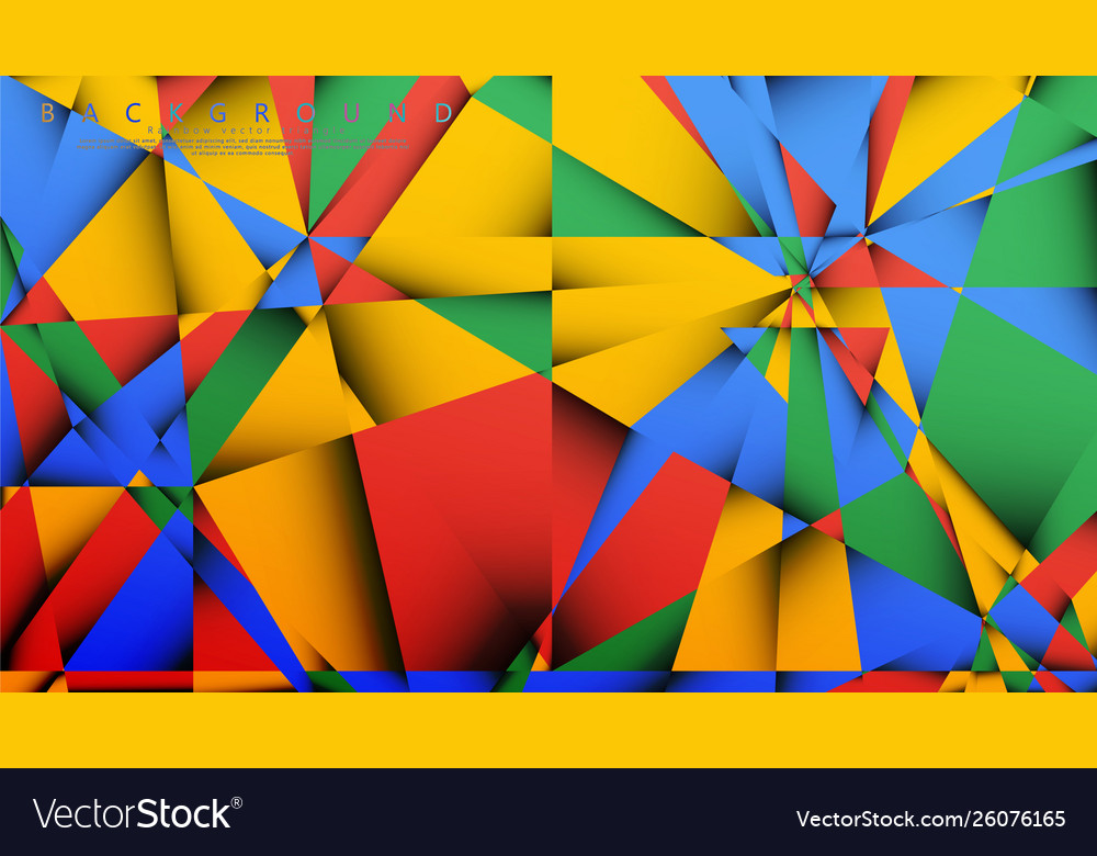 Background a triangle with combination vector image Background a triangle with combination