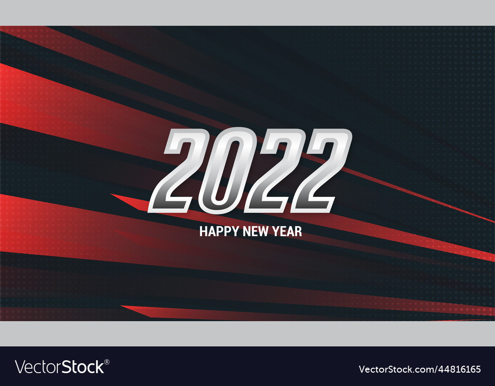 Happy new year 2022 with sport style design