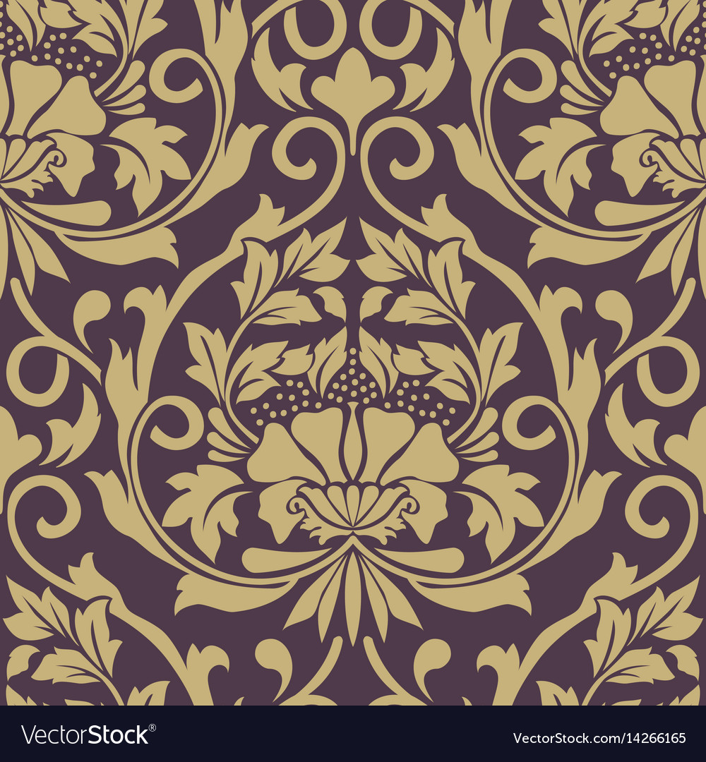 Ornate Damask Floral Pattern