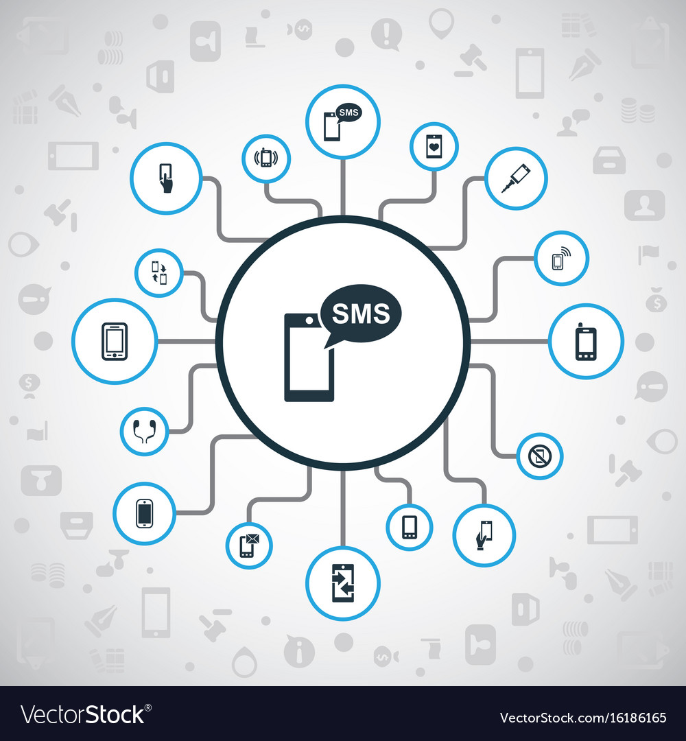 Set of simple icons element