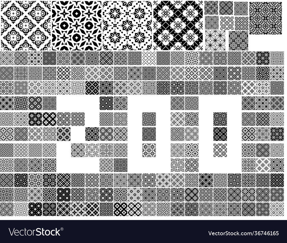 Universal different geometric seamless patterns