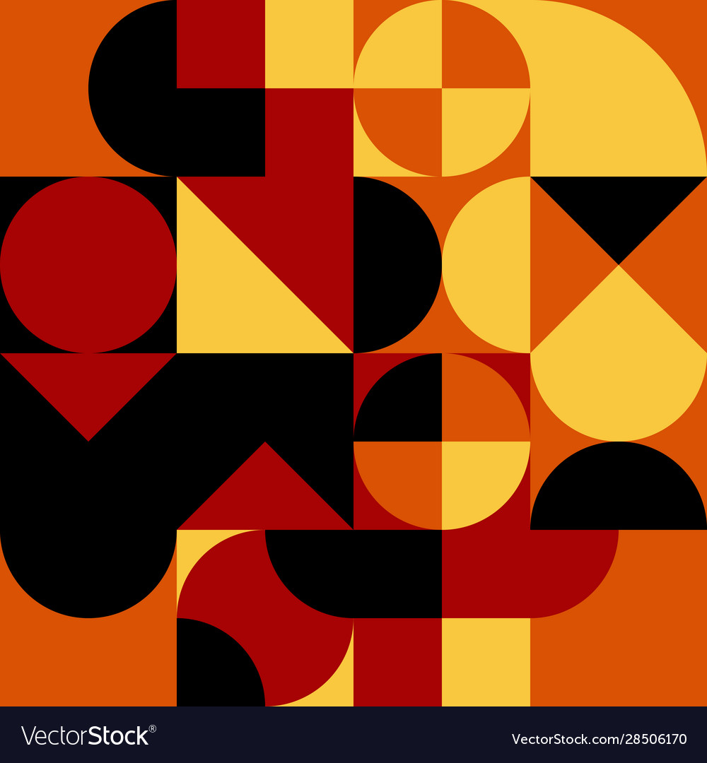 Abstract geometric retro design seamless Vector Image