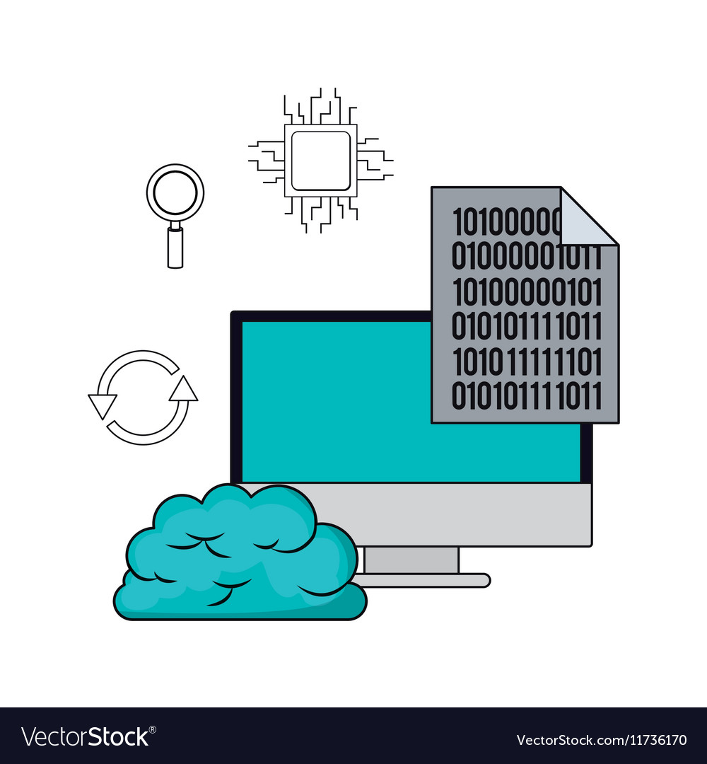 Big data related icons image