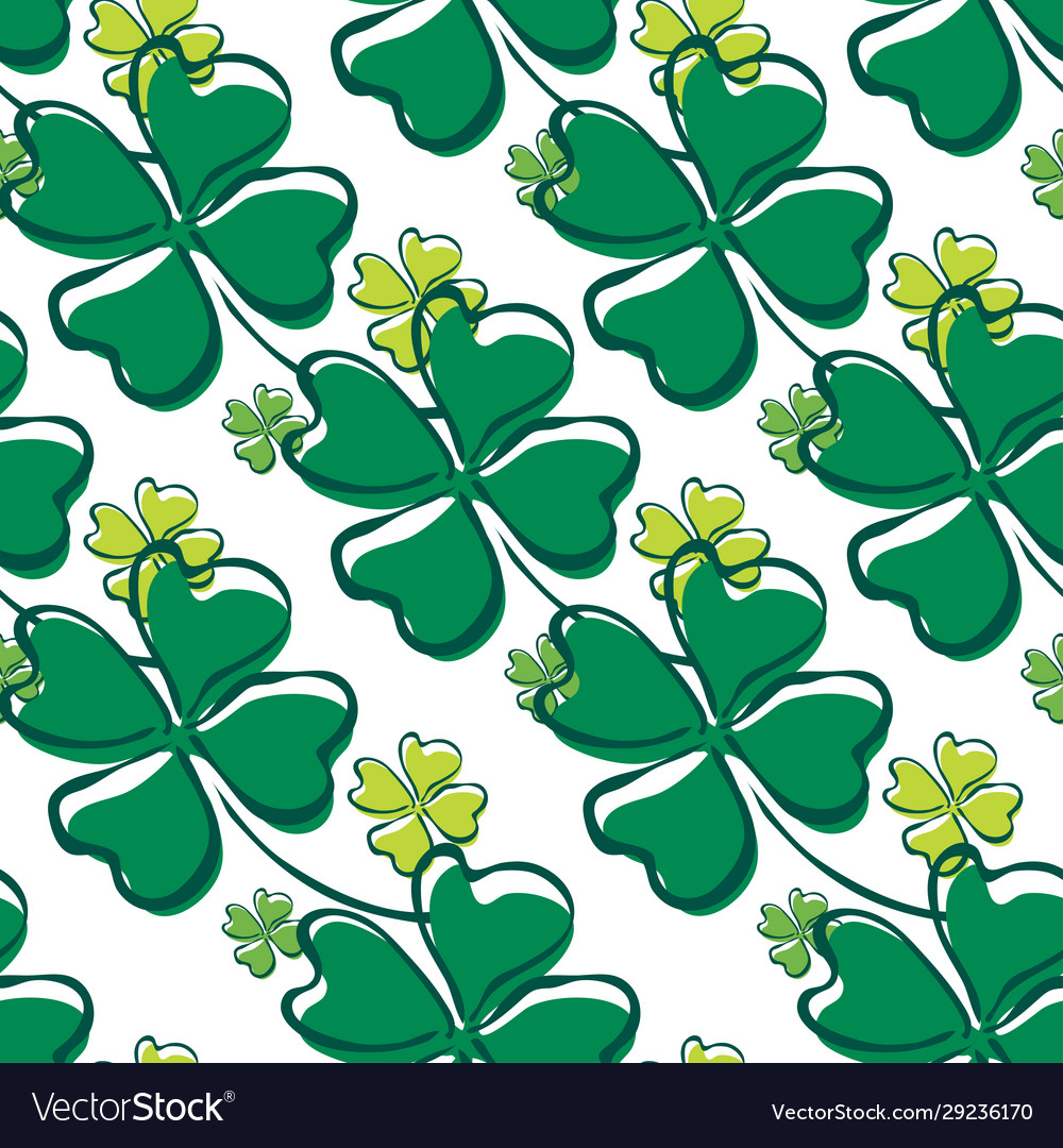 Clover Seamless Pattern Royalty Free Vector Image 4189