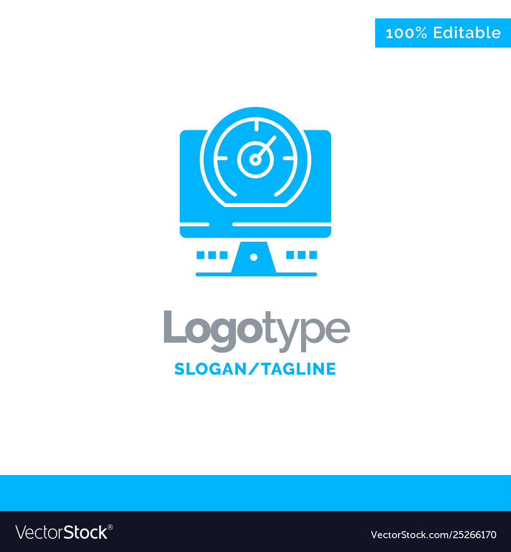 Compass computer timer location blue business vector image Compass computer timer location blue business