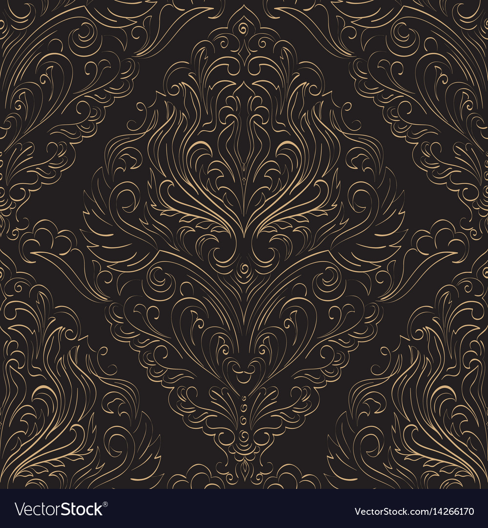 Damask seamless pattern element classical luxury