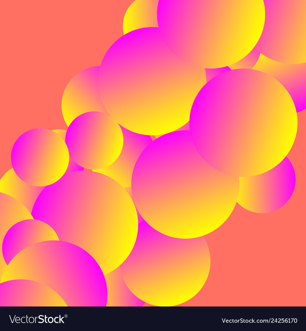 Futuristic colorful abstract image with spheres vector image Futuristic colorful abstract image with spheres