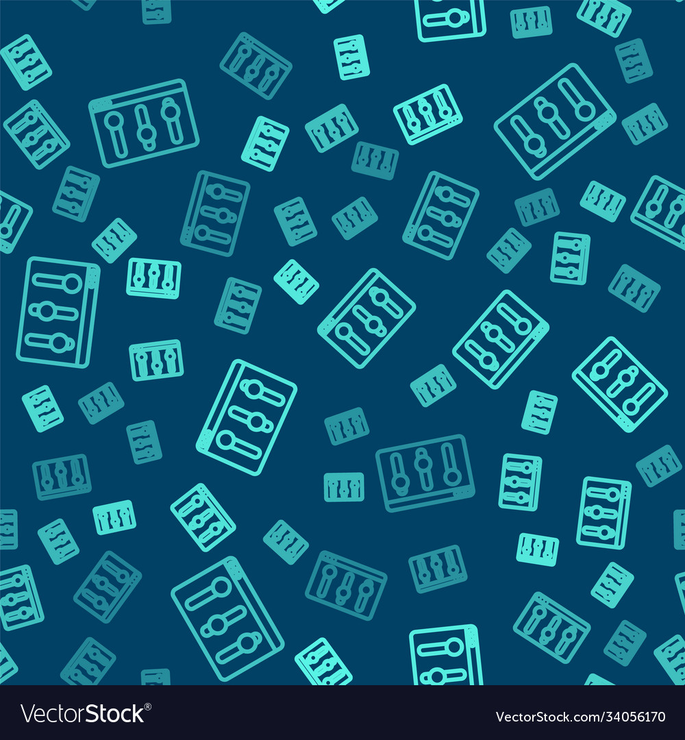 Green line browser setting icon isolated seamless