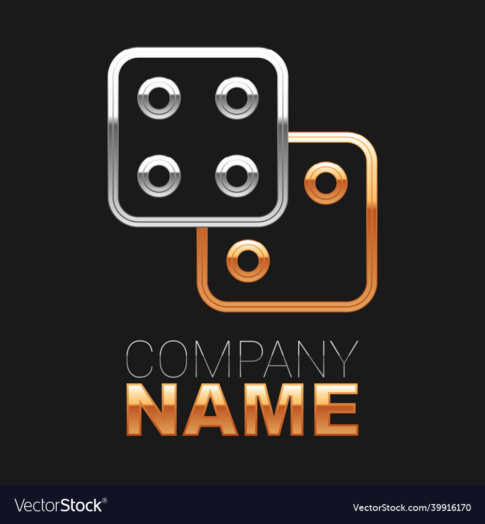 Line game dice icon isolated on black background