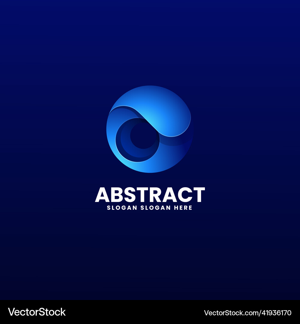 Logo abstract gradient colorful style Royalty Free Vector