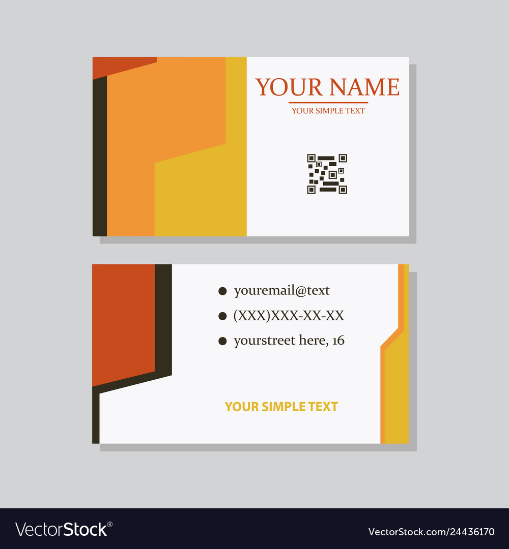 P simple id card with logo or icon for your Vector Image P simple id card with logo or icon for your