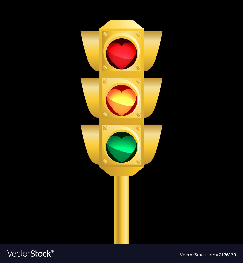 Realistic traffic light Royalty Free Vector Image