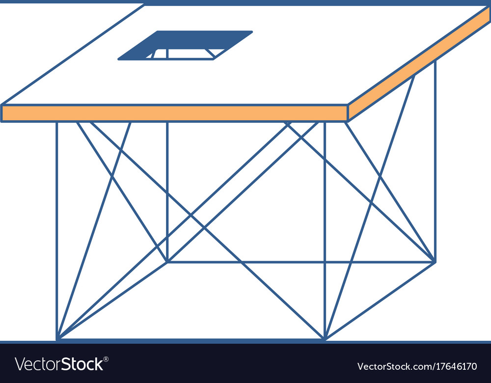 Scaffold initial floor in color sections