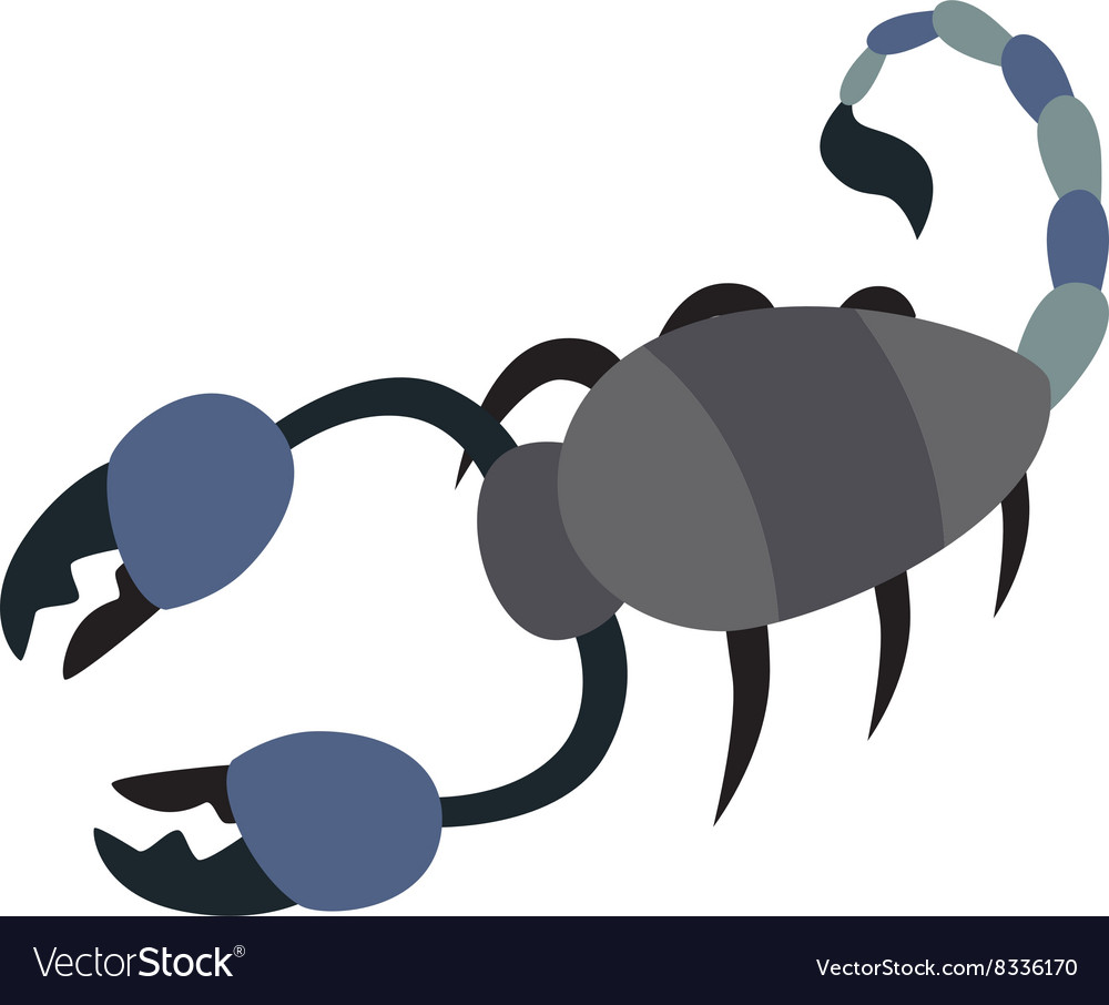 Scorpion yellow silhouette insect animal Vector Image Scorpion yellow silhouette insect animal Vector Image