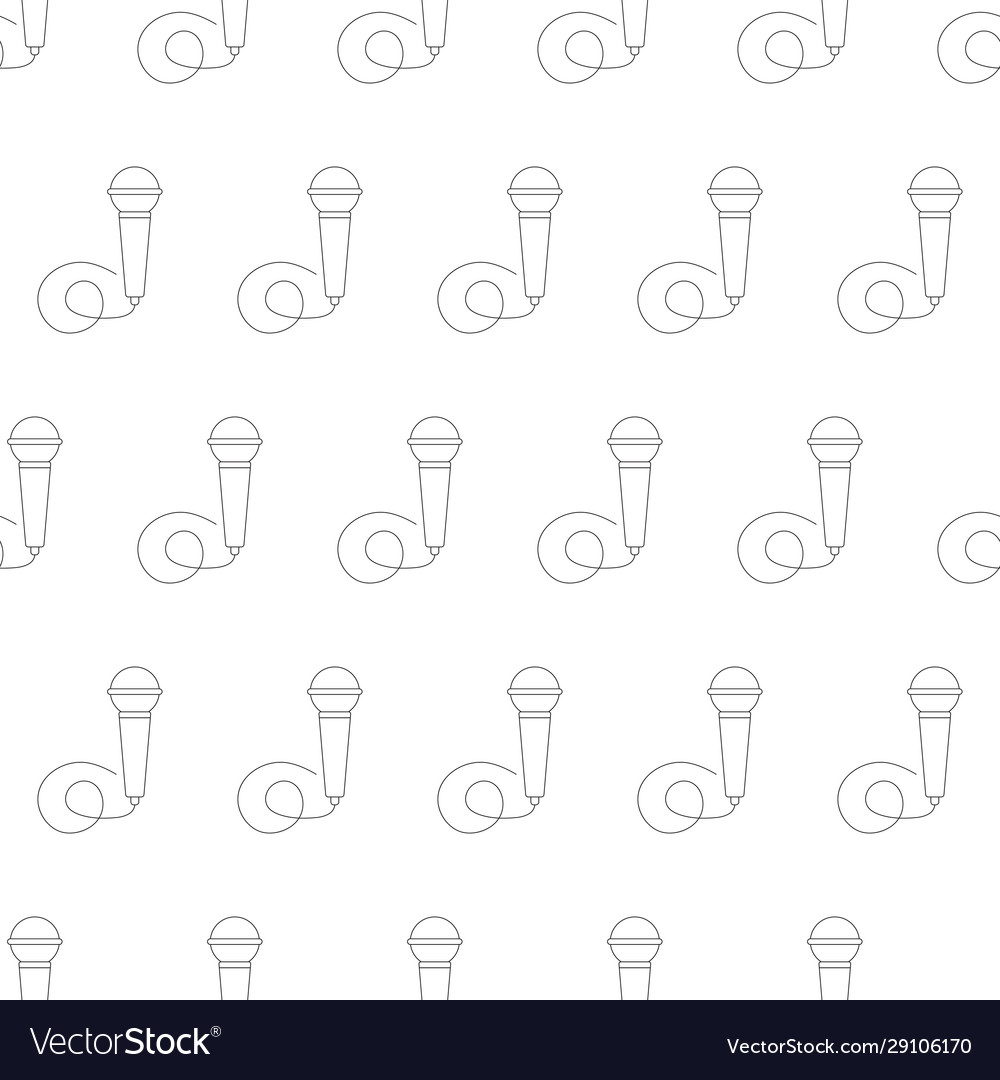 Seamless pattern continuous linear drawing