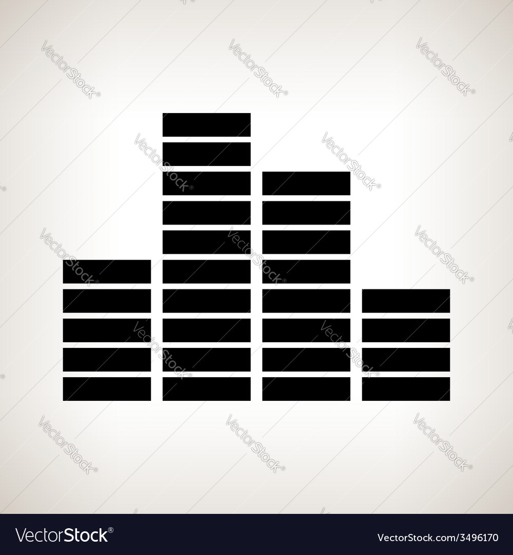 Silhouette indicator on a light background