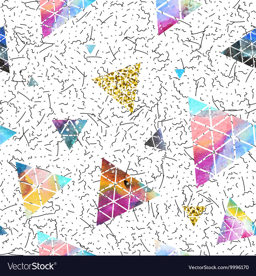 Triangular space design abstract ornament