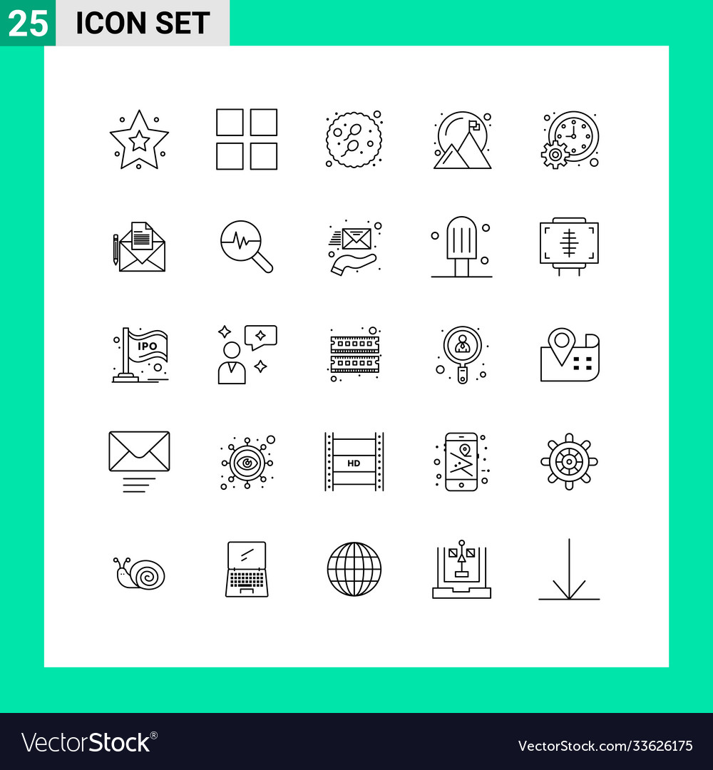 25 universal lines set for web and mobile