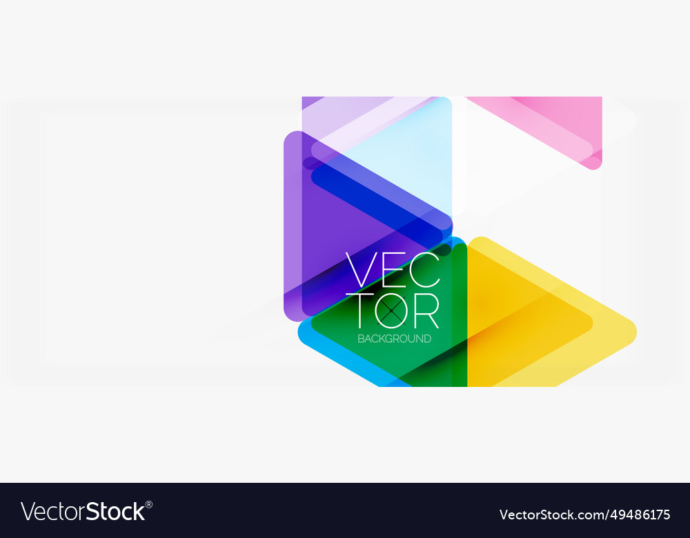 Abstract background color transparent triangles