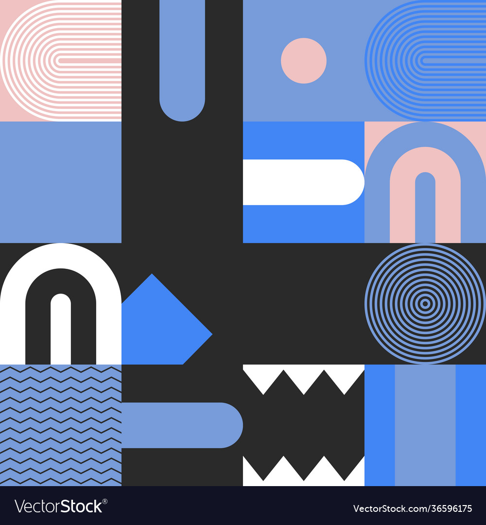 Abstract pattern design elements vector image Abstract pattern design elements