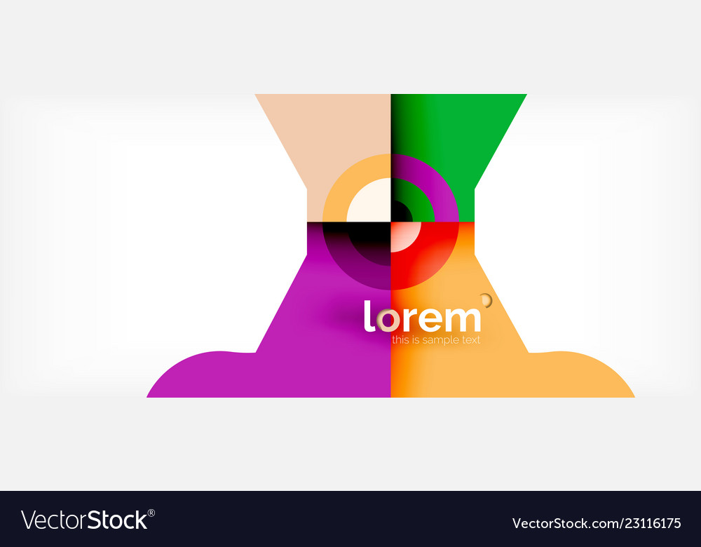 Abstract round elements composition background vector image Abstract round elements composition background