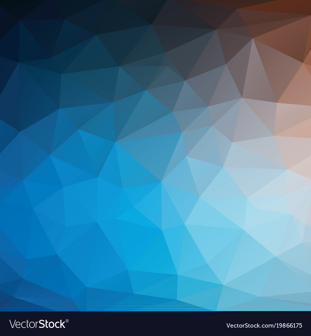 Abstract triangle background in blue tones