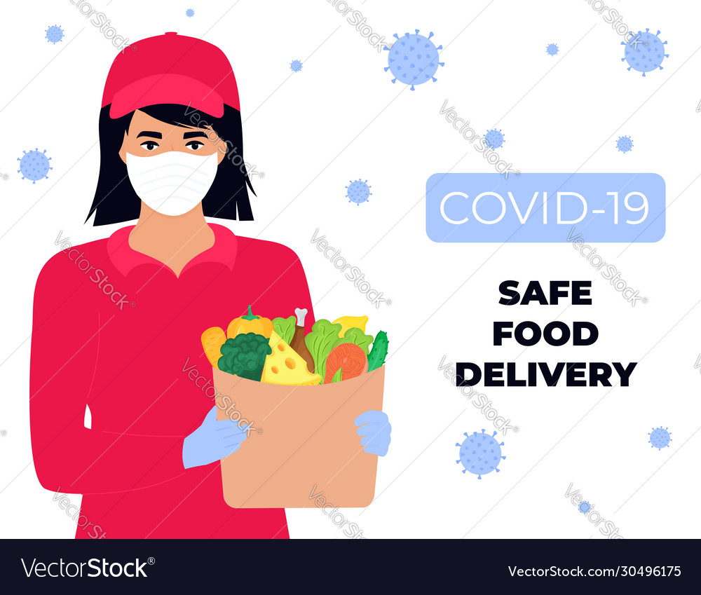 Covid19-19 coronavirus epidemic safe food delivery