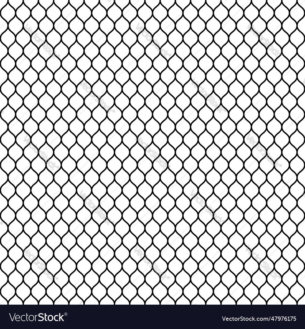 Grill mesh cage octagon seamless pattern Vector Image