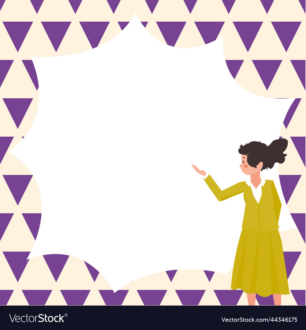 Instructor drawing pointing stick on empty Vector Image Instructor drawing pointing stick on empty