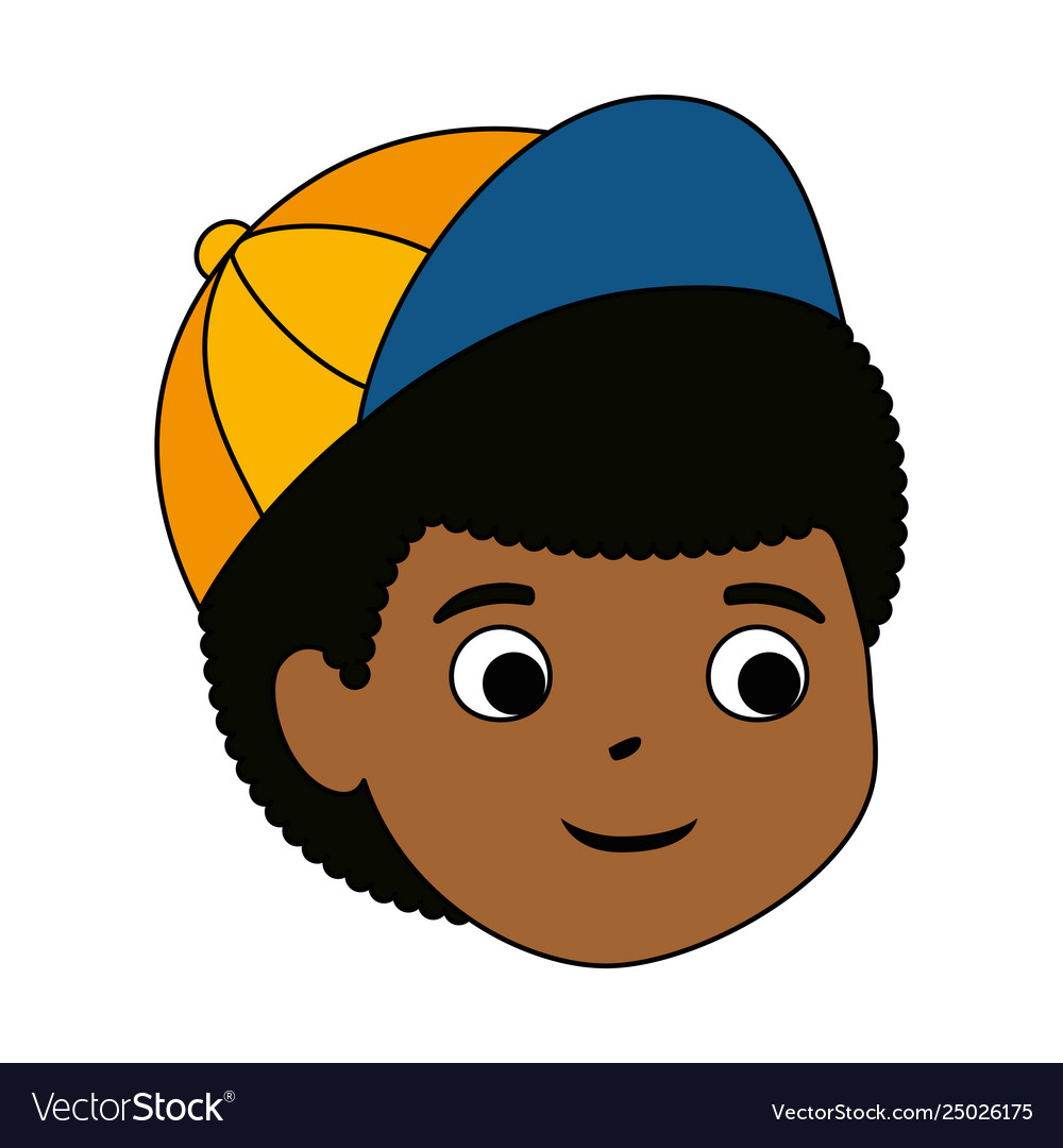 Little boy black head character