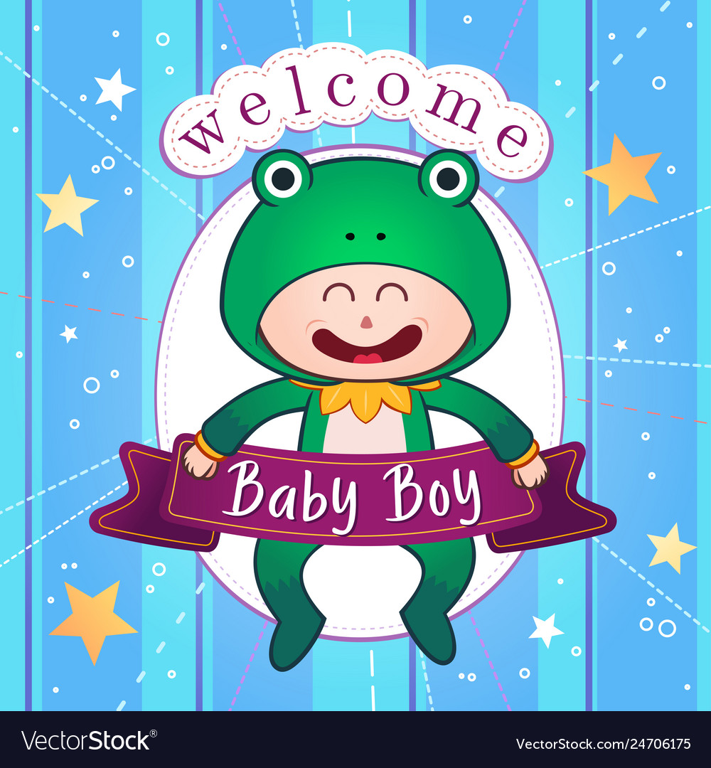 Newborn baby postcard