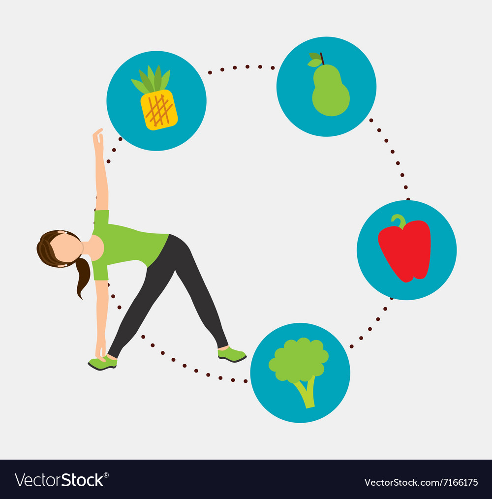 Nutrition and health design Royalty Free Vector Image