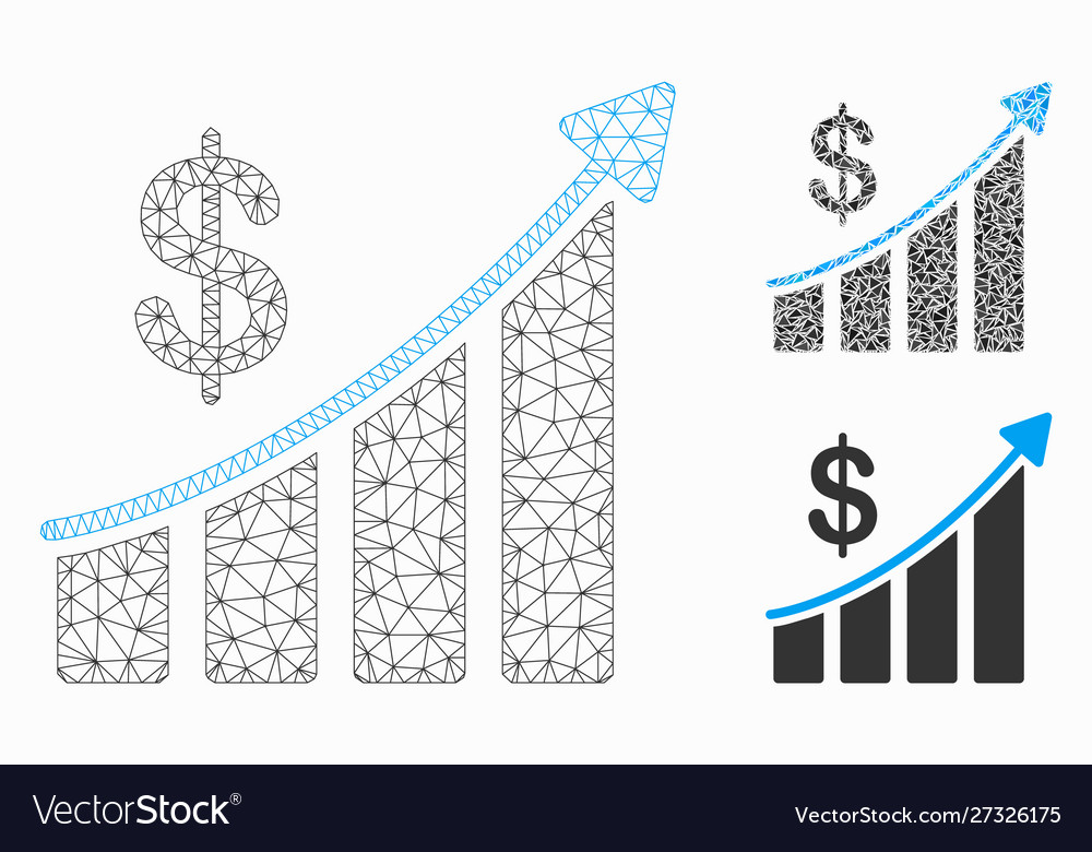 Sales mesh wire frame model and triangle