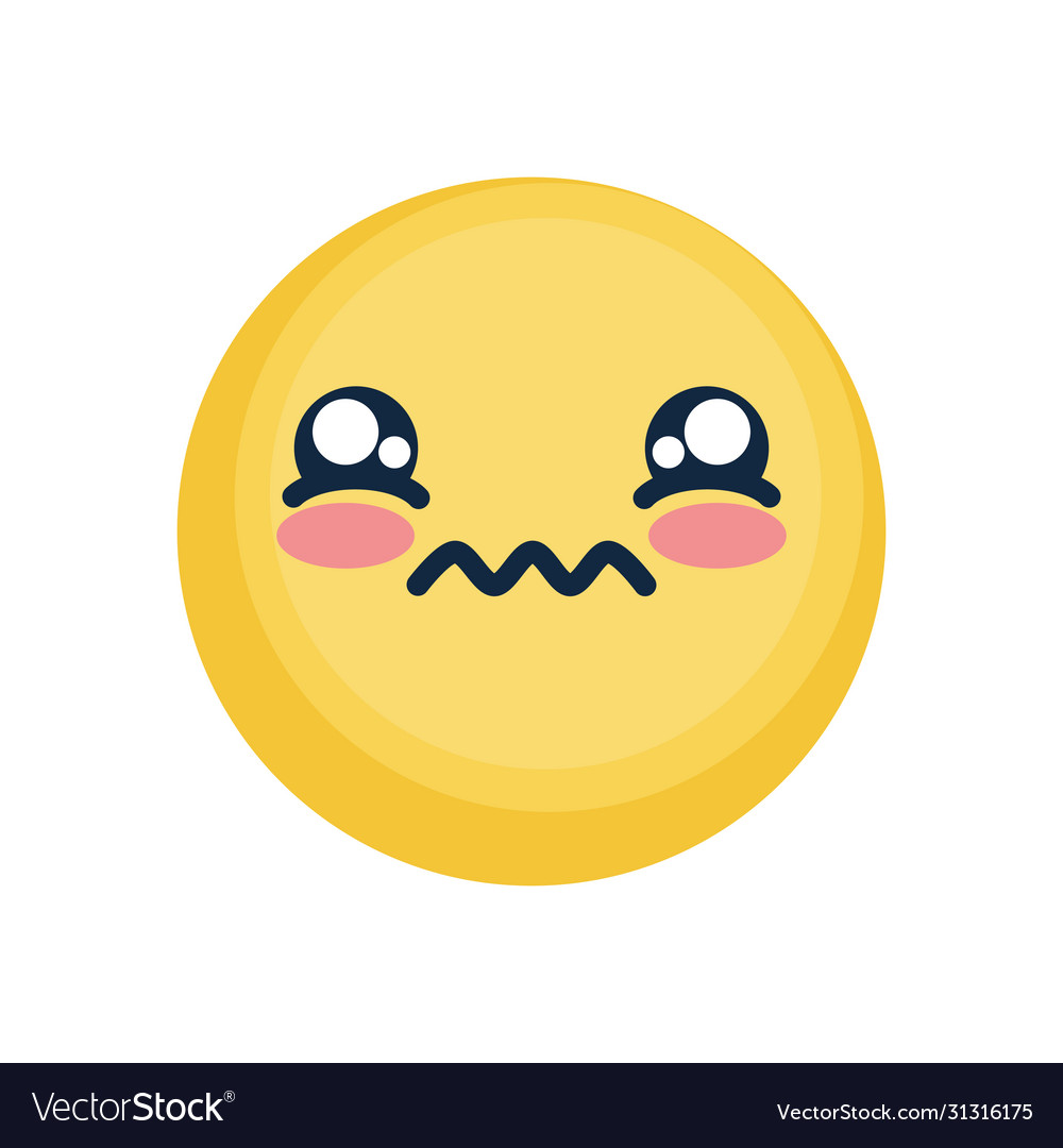 Teary eyed emoji icon flat style