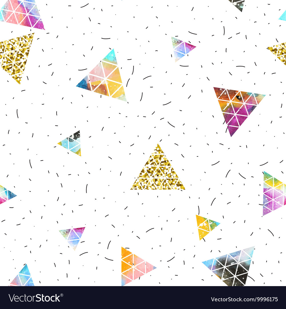 Triangular space design abstract ornament