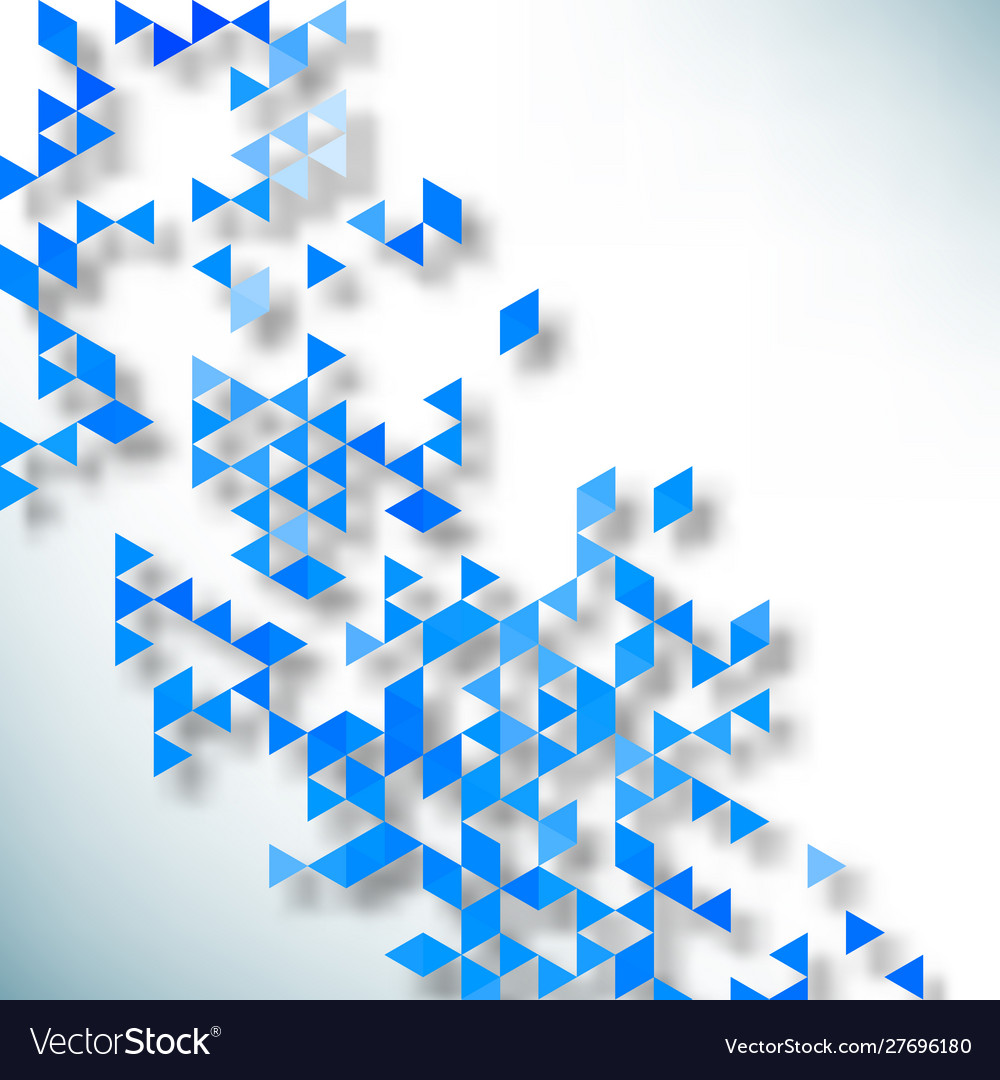 Abstract background made up blue triangular Vector Image Abstract background made up blue triangular