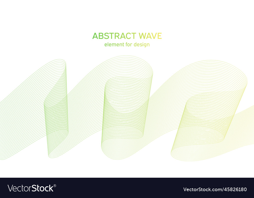 Abstract colorful wave element for design vector image Abstract colorful wave element for design