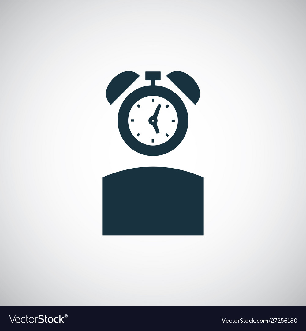Alarm head icon for web and ui on white background