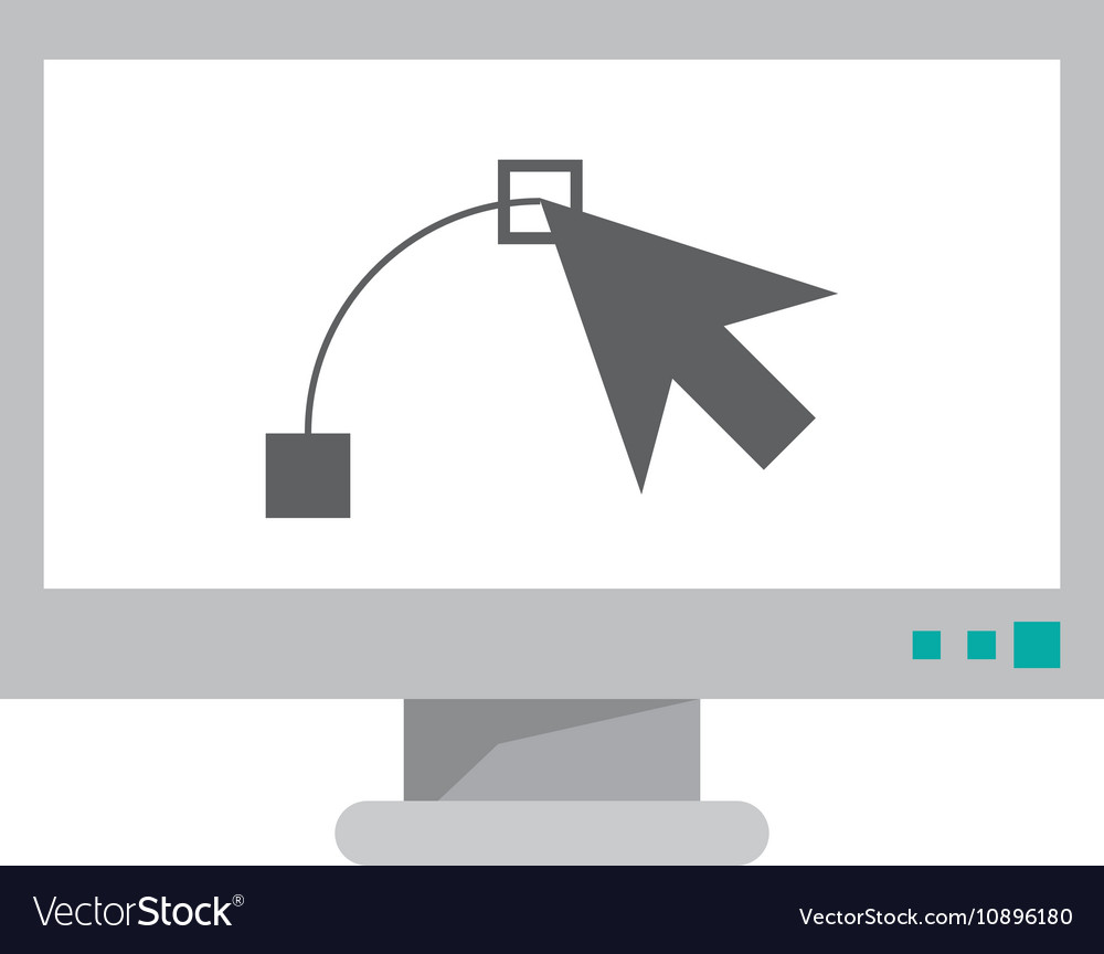 Cursor inside computer design