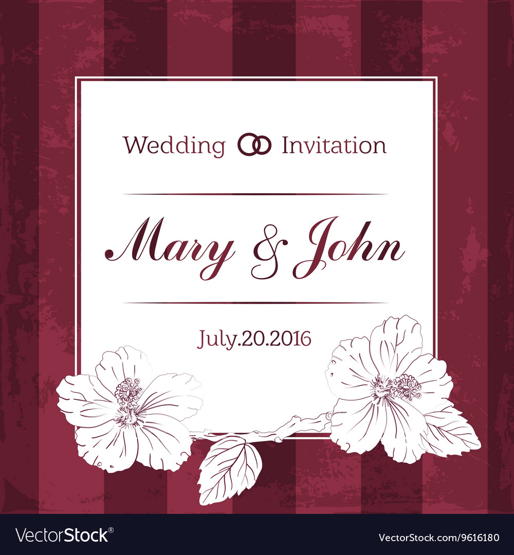 Marriage design template with custom names