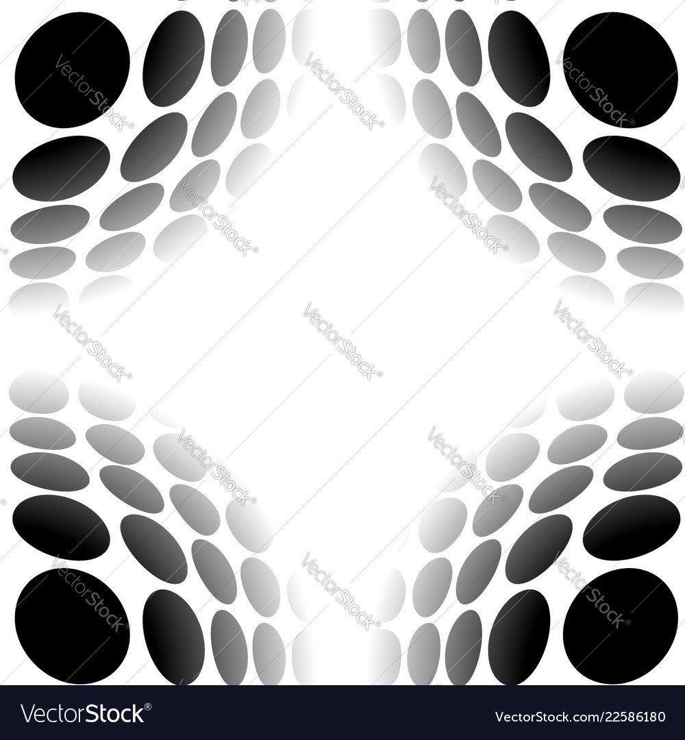 Sphere circles abstract monochrome pattern